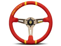 Drifting Steering wheel - Red Microfibre - Momo - VDRIFT35MCRER